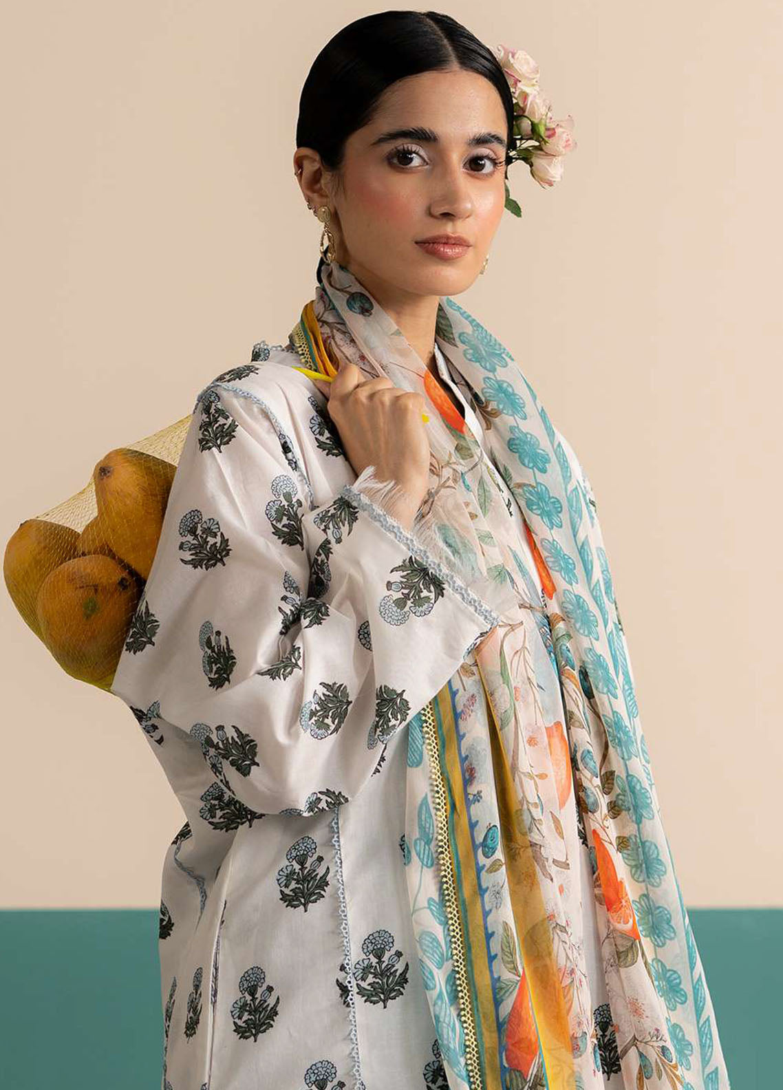 Coco Prints by Zara Shahjahan Printed Lawn Suits Unstitched 3 Piece CZS25PS D-04 B Zofi