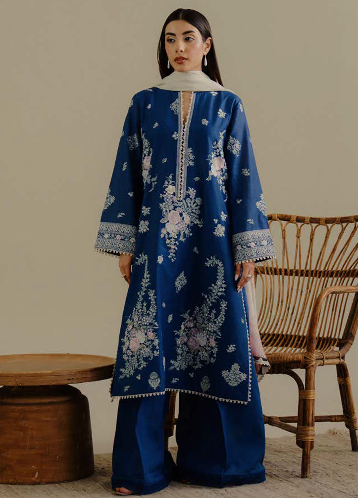 Coco by Zara Shahjhan Embroidered Lawn Suits Unstitched 3 Piece CZS25LD D-3 A Luleh