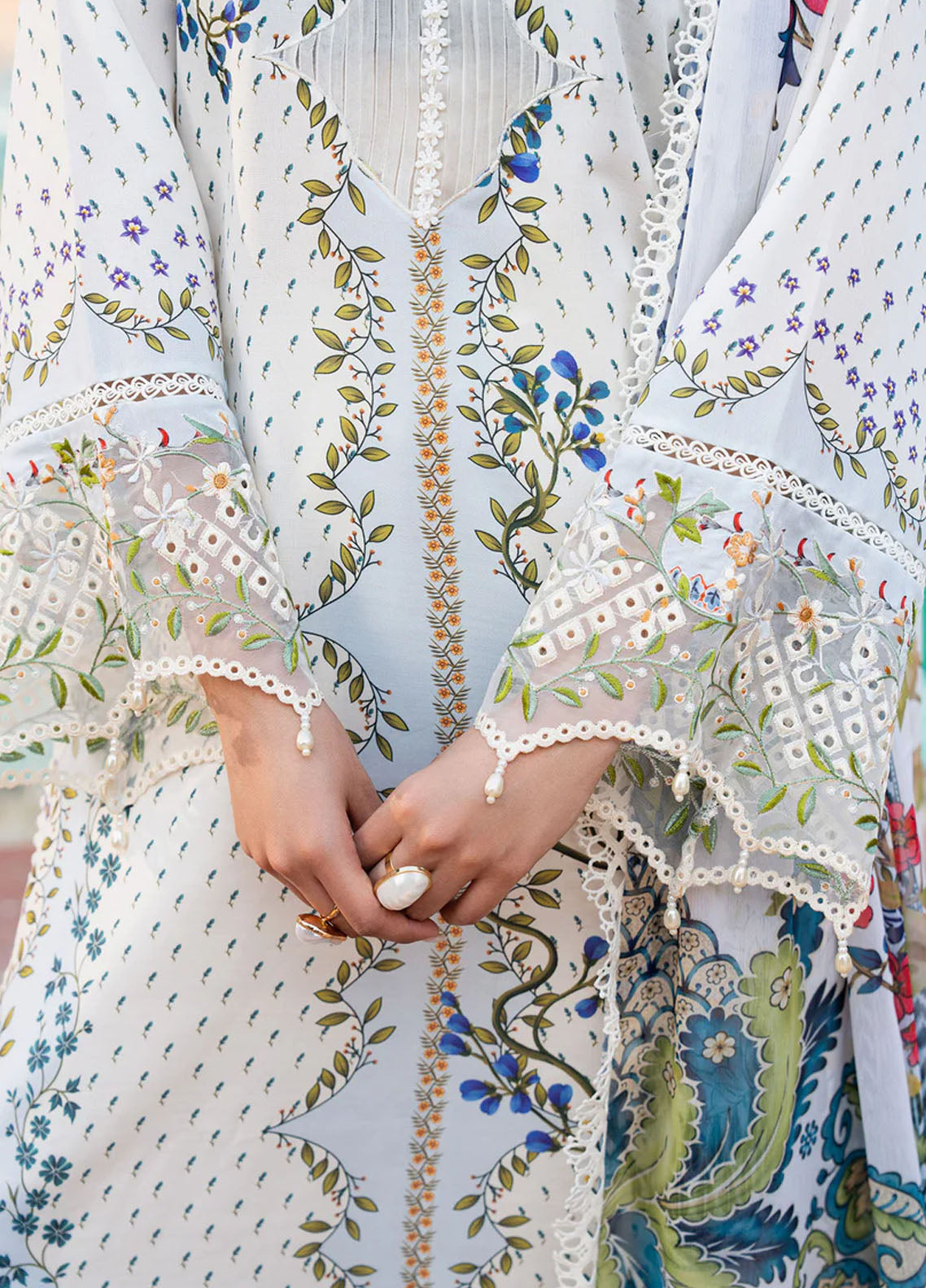 Cocktail by Sardinia Embroidered Lawn Suits Unstitched 3 Piece SRD25CPE 1005 Pina Colada
