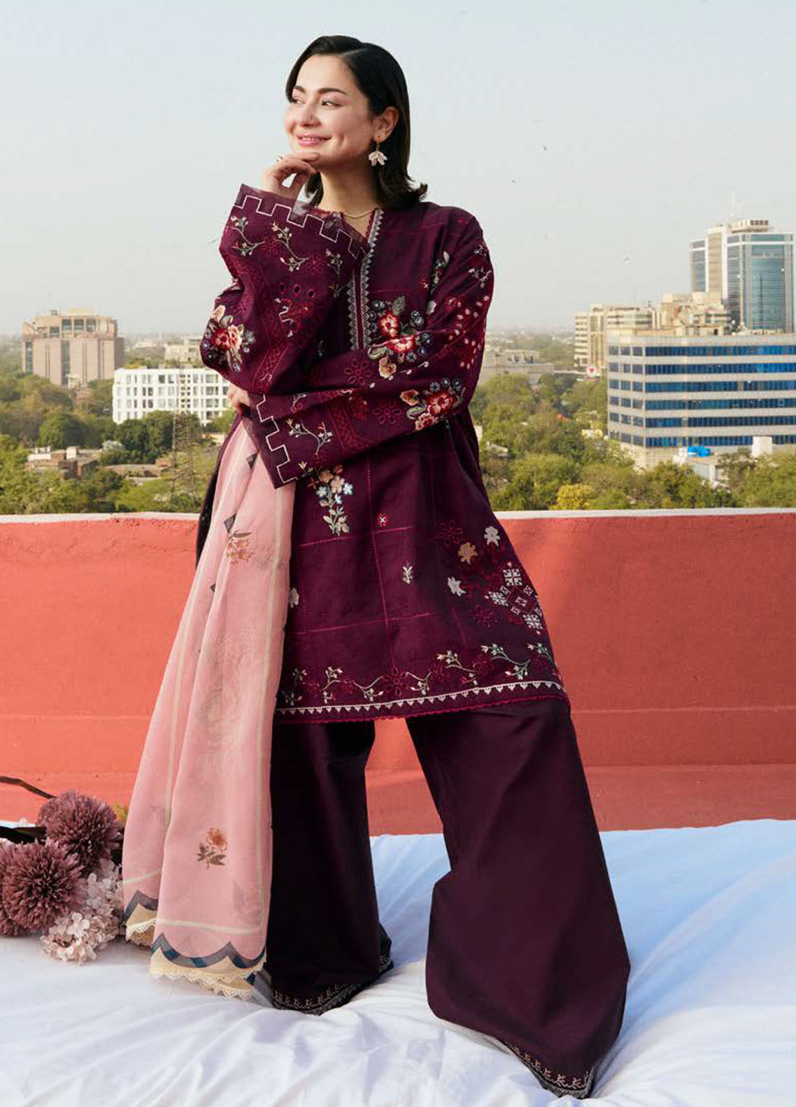 Coco by Zara Shahjhan Embroidered Jacquard Suits Unstitched 3 Piece CZS25LD D-5 B Sufa