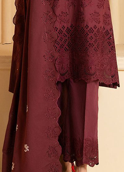 Cross Stitch Chikankari Lawn Suits Unstitched 3 Piece CS25CP Celestial Berry