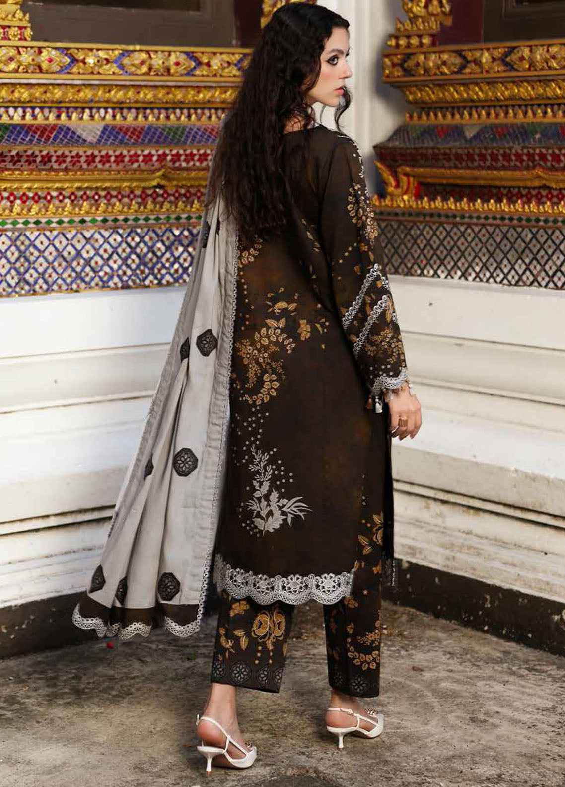 Charizma Embroidered Linen Suits Unstitched 3 Piece CRZ25EL CCW6-09 - Winter Collection