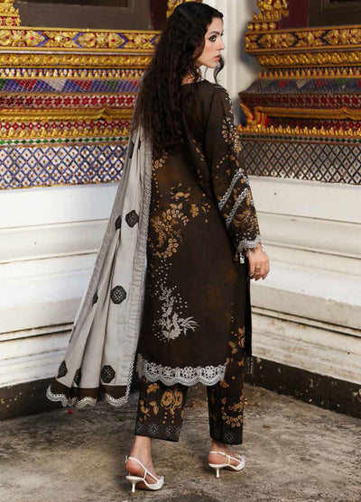 Charizma Embroidered Linen Suits Unstitched 3 Piece CRZ25EL CCW6-09 - Winter Collection