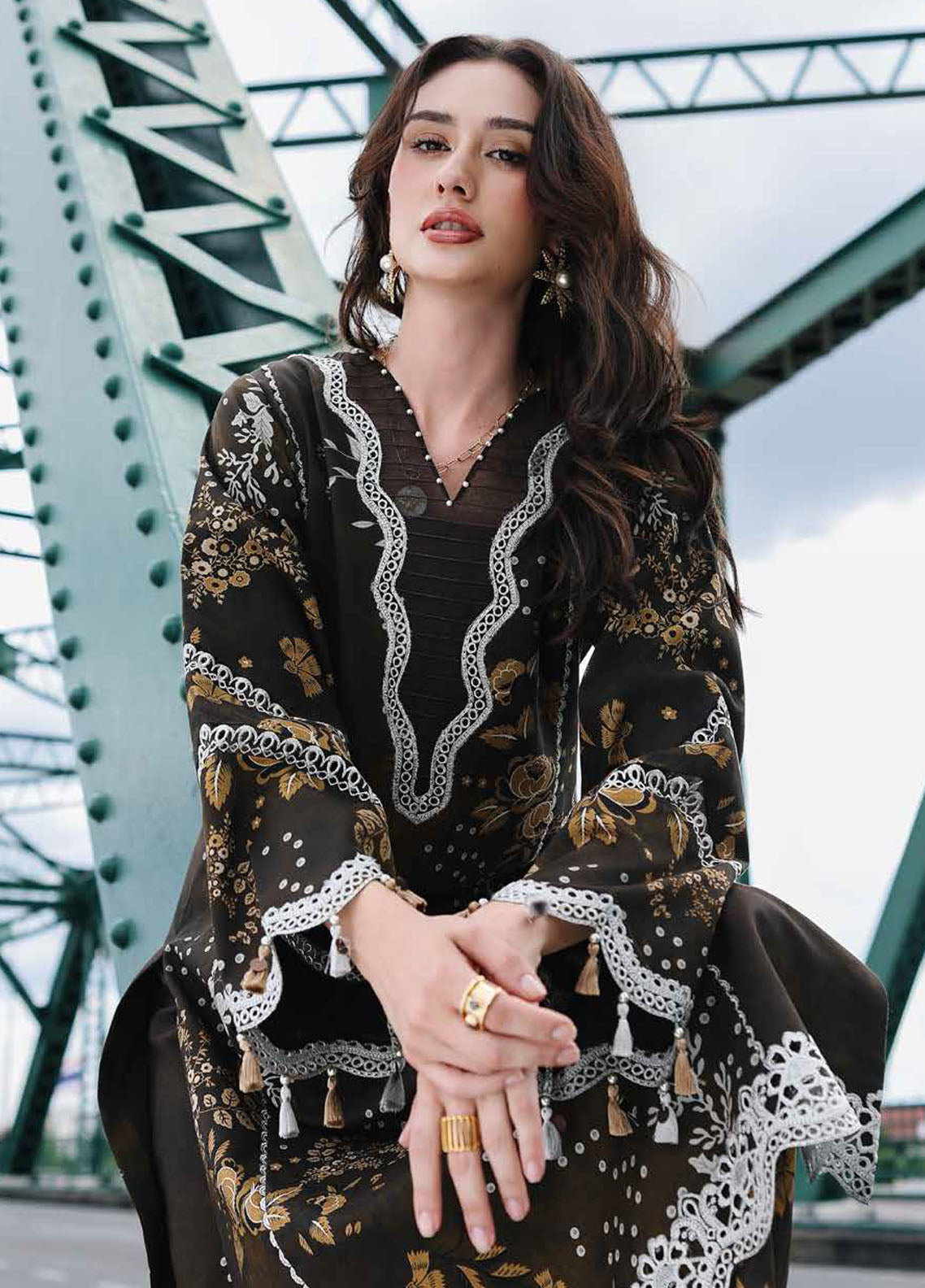 Charizma Embroidered Linen Suits Unstitched 3 Piece CRZ25EL CCW6-09 - Winter Collection