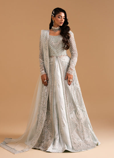 Afsanay by Zariya Luxury Embroidered Unstitched Chiffon 3 Piece Suits ZRY25LF D1 ZB50031 - Festive Collection