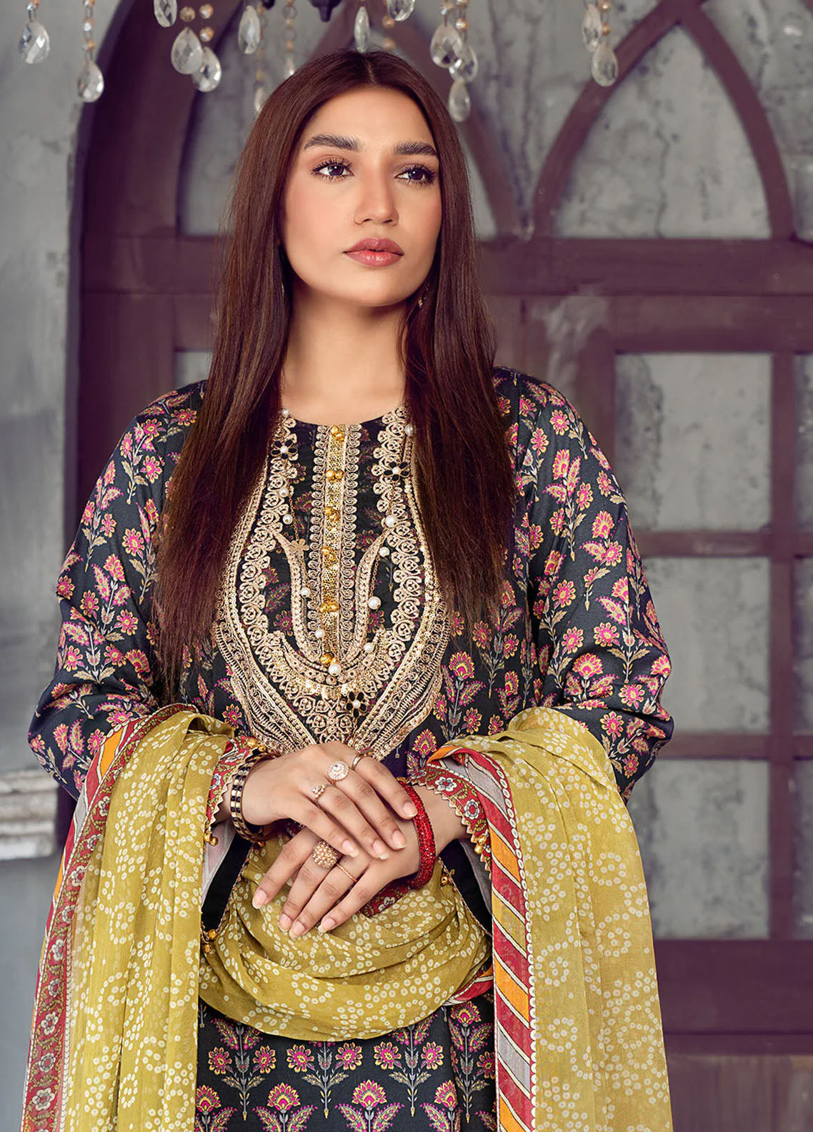 Chandan Nagri Pret Embroidered Lawn 3 Piece Suit Lily