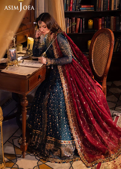 Chandni Raatein by Asim Jofa Embroidered Chiffon Suits Unstitched 3 Piece AJ24CR AJCR-06 - Formal Collection