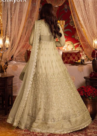 Chandni Raatein by Asim Jofa Embroidered Net Suits Unstitched 3 Piece AJ24CR AJCR-08 - Formal Collection