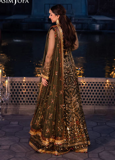 Chandni Raatein by Asim Jofa Embroidered Net Suits Unstitched 3 Piece AJ24CR AJCR-09 - Formal Collection