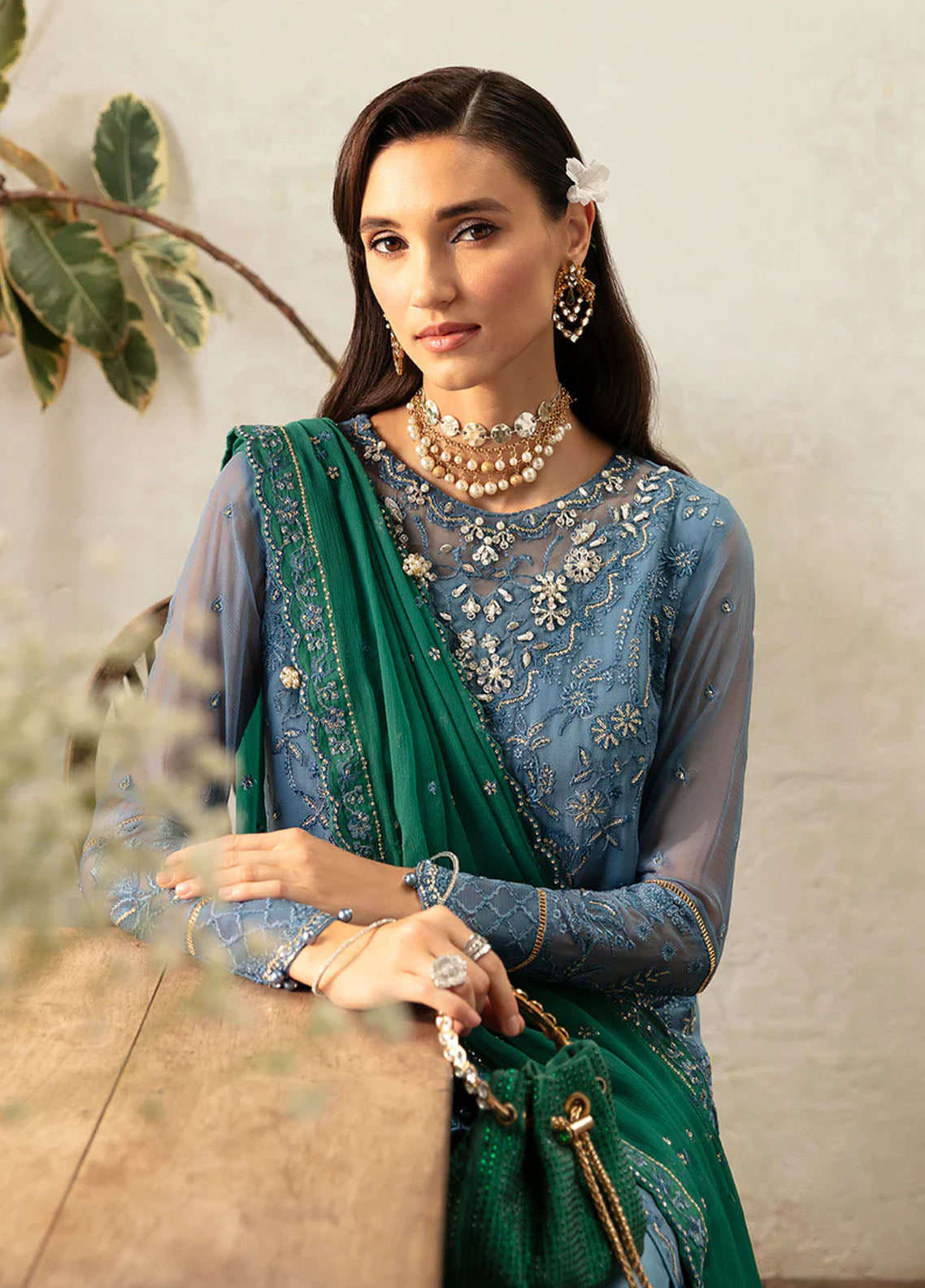 Chant D lAmour by Gulaal Embroidered Chiffon Eid Collection 2024 D-02 Helia