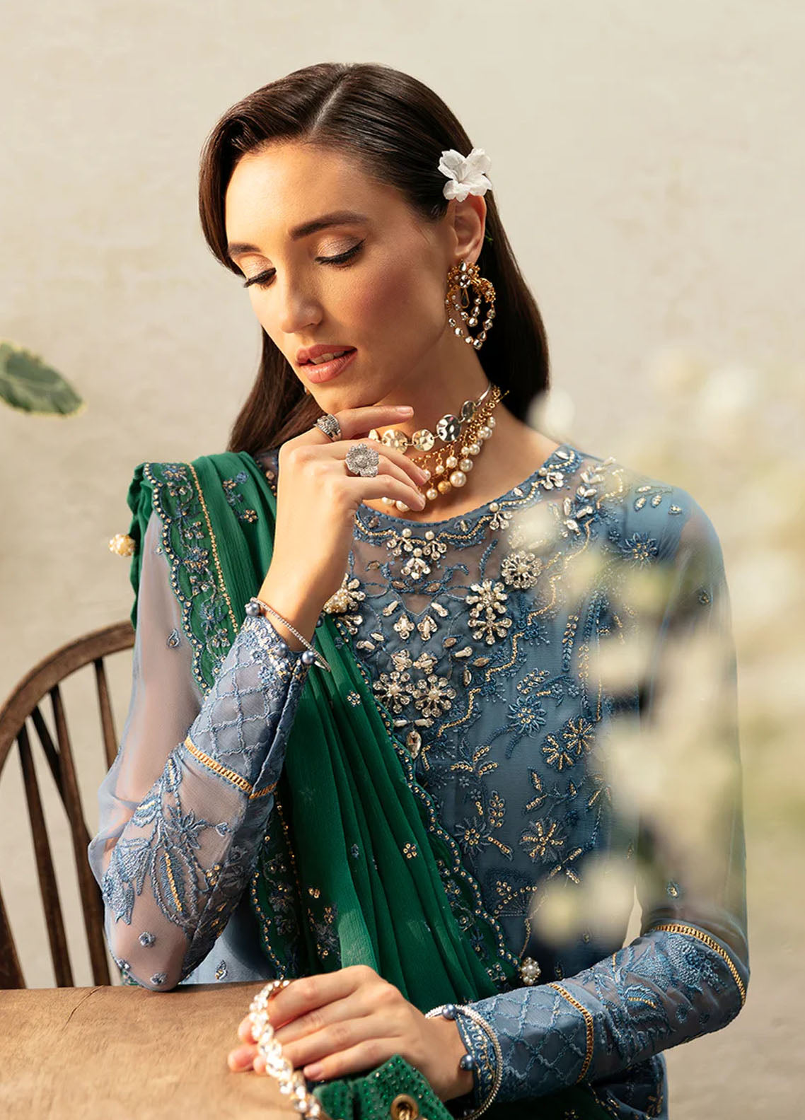 Chant D lAmour by Gulaal Embroidered Chiffon Eid Collection 2024 D-02 Helia