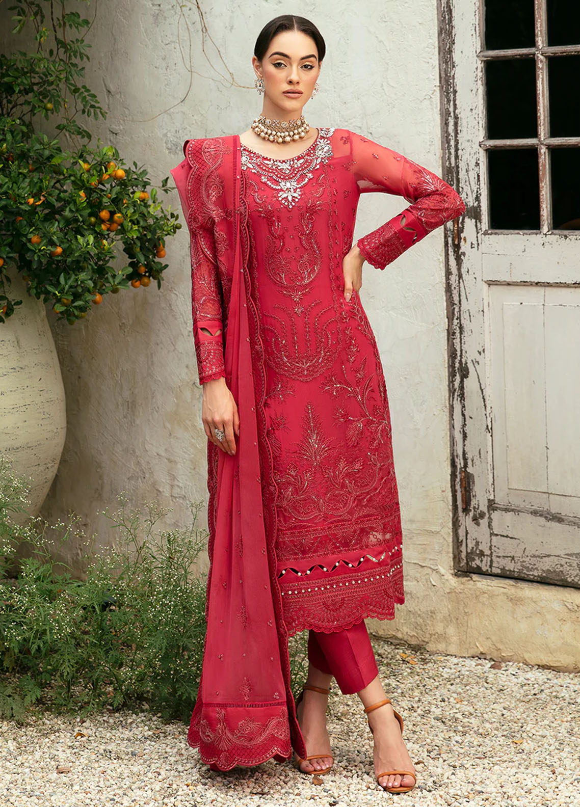 Chant D lAmour by Gulaal Embroidered Chiffon Eid Collection 2024 D-03 Ulmaria
