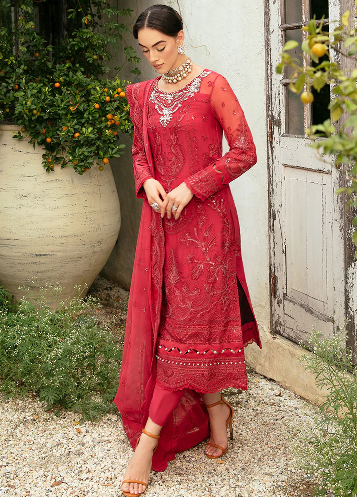 Chant D lAmour by Gulaal Embroidered Chiffon Eid Collection 2024 D-03 Ulmaria
