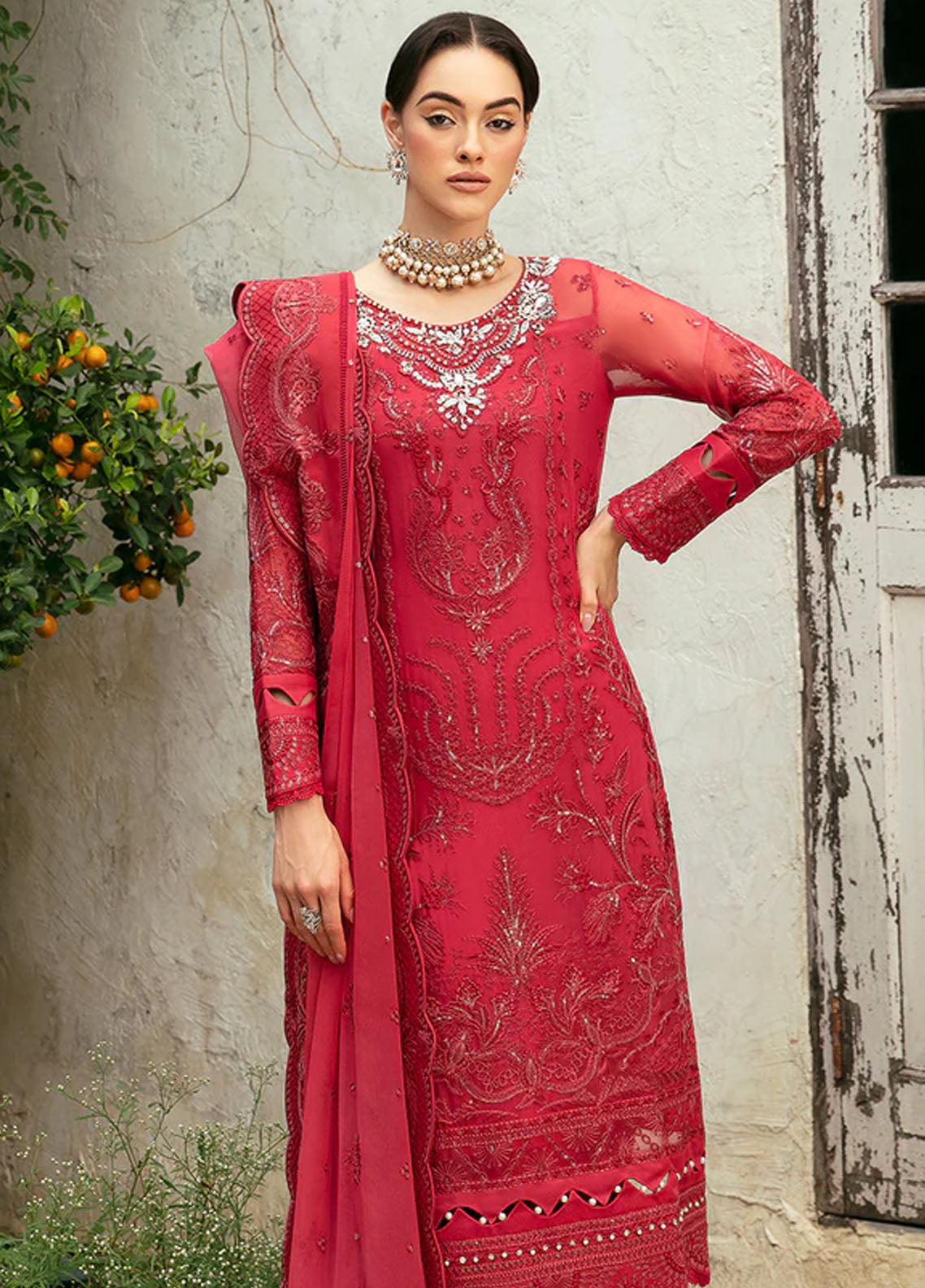 Chant D lAmour by Gulaal Embroidered Chiffon Eid Collection 2024 D-03 Ulmaria