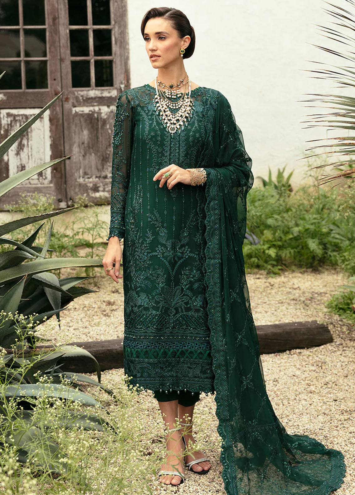 Chant D lAmour by Gulaal Embroidered Chiffon Eid Collection 2024 D-05 Cassia