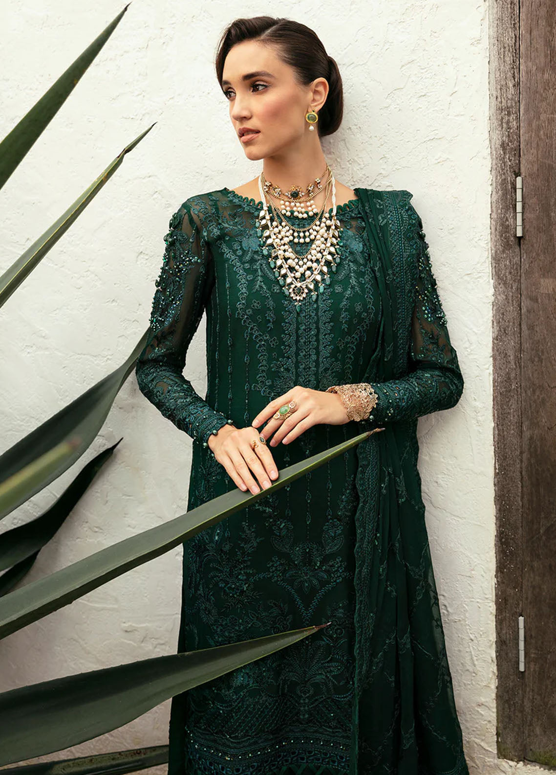 Chant D lAmour by Gulaal Embroidered Chiffon Eid Collection 2024 D-05 Cassia