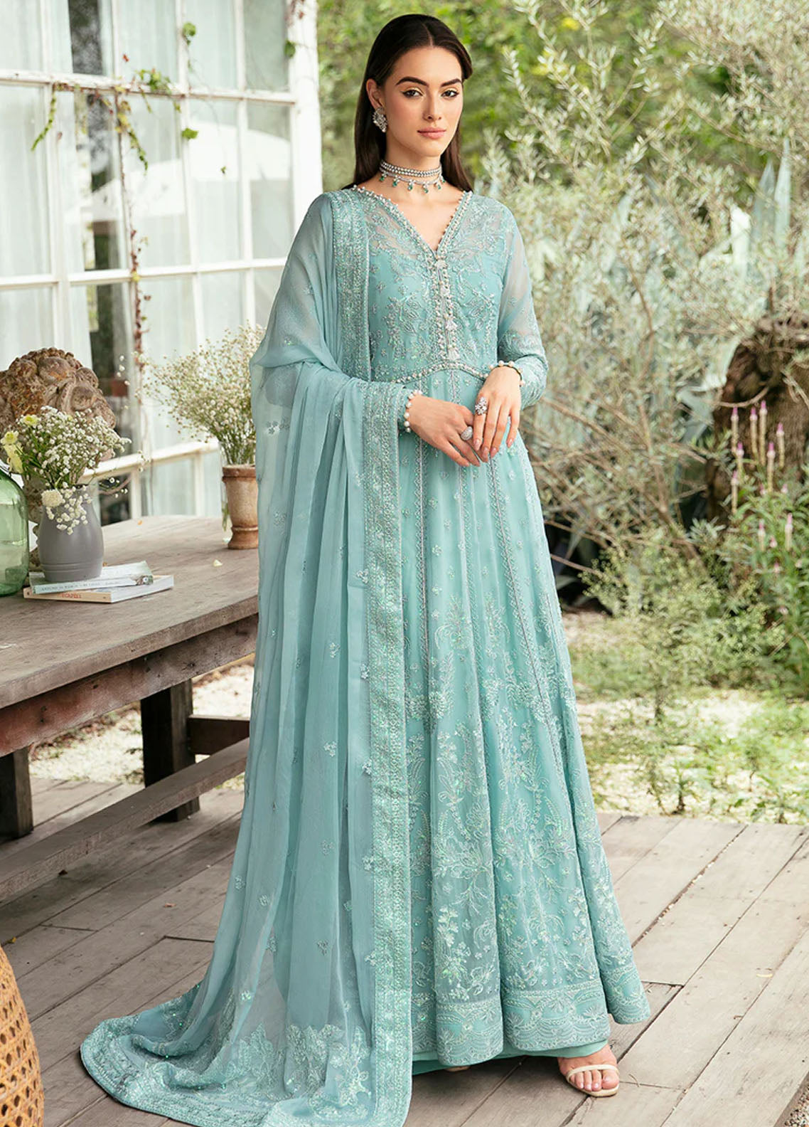 Chant D lAmour by Gulaal Embroidered Chiffon Eid Collection 2024 D-06 Iveria