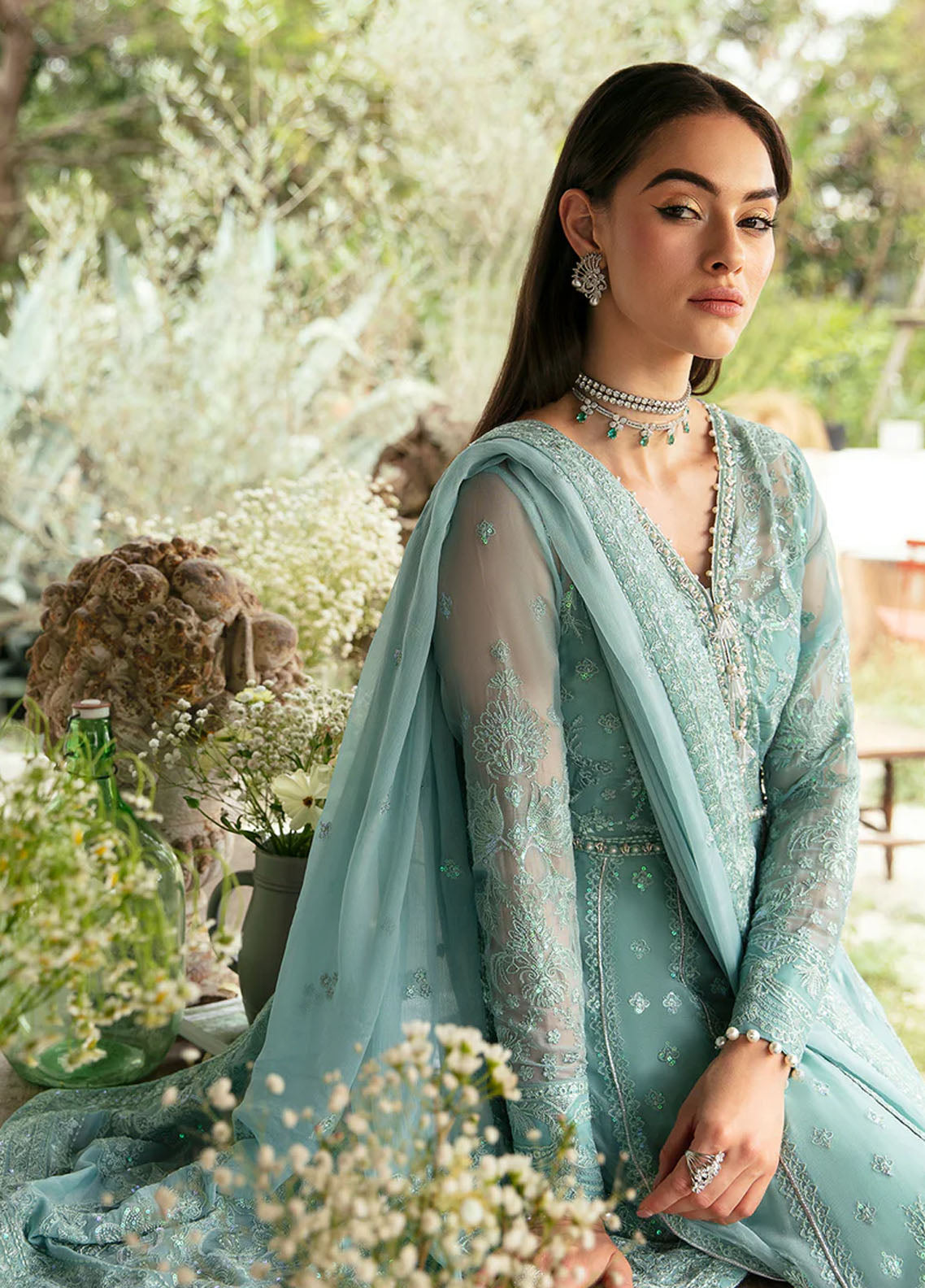 Chant D lAmour by Gulaal Embroidered Chiffon Eid Collection 2024 D-06 Iveria