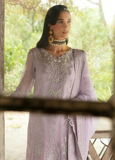 Chant D lAmour by Gulaal Embroidered Chiffon Eid Collection 2024 D-07 Viola