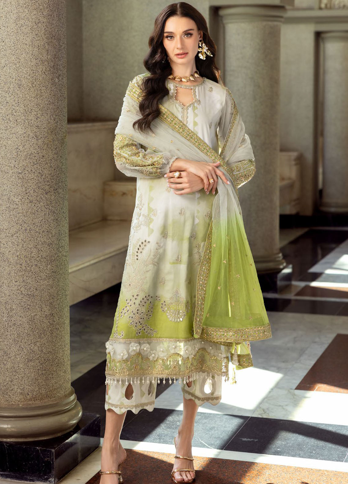 Charizma Embroidered Lawn Suit Unstitched 3 Piece ED5-02