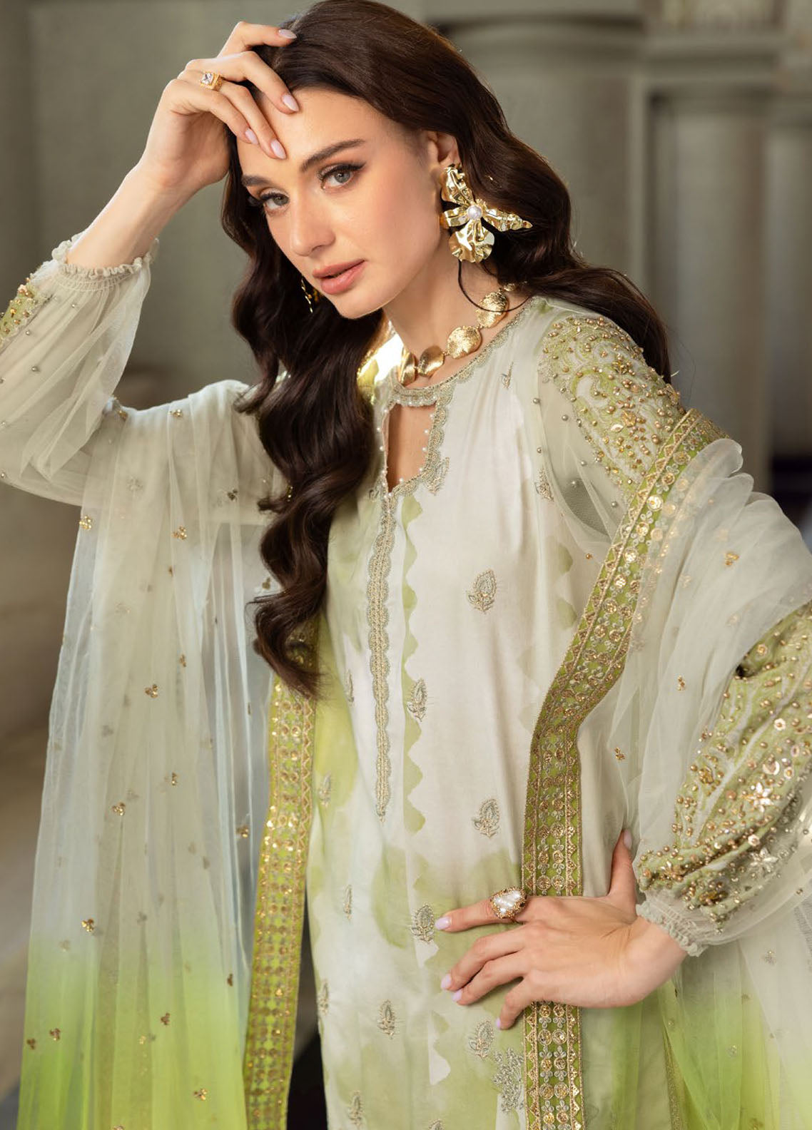 Charizma Embroidered Lawn Suit Unstitched 3 Piece ED5-02