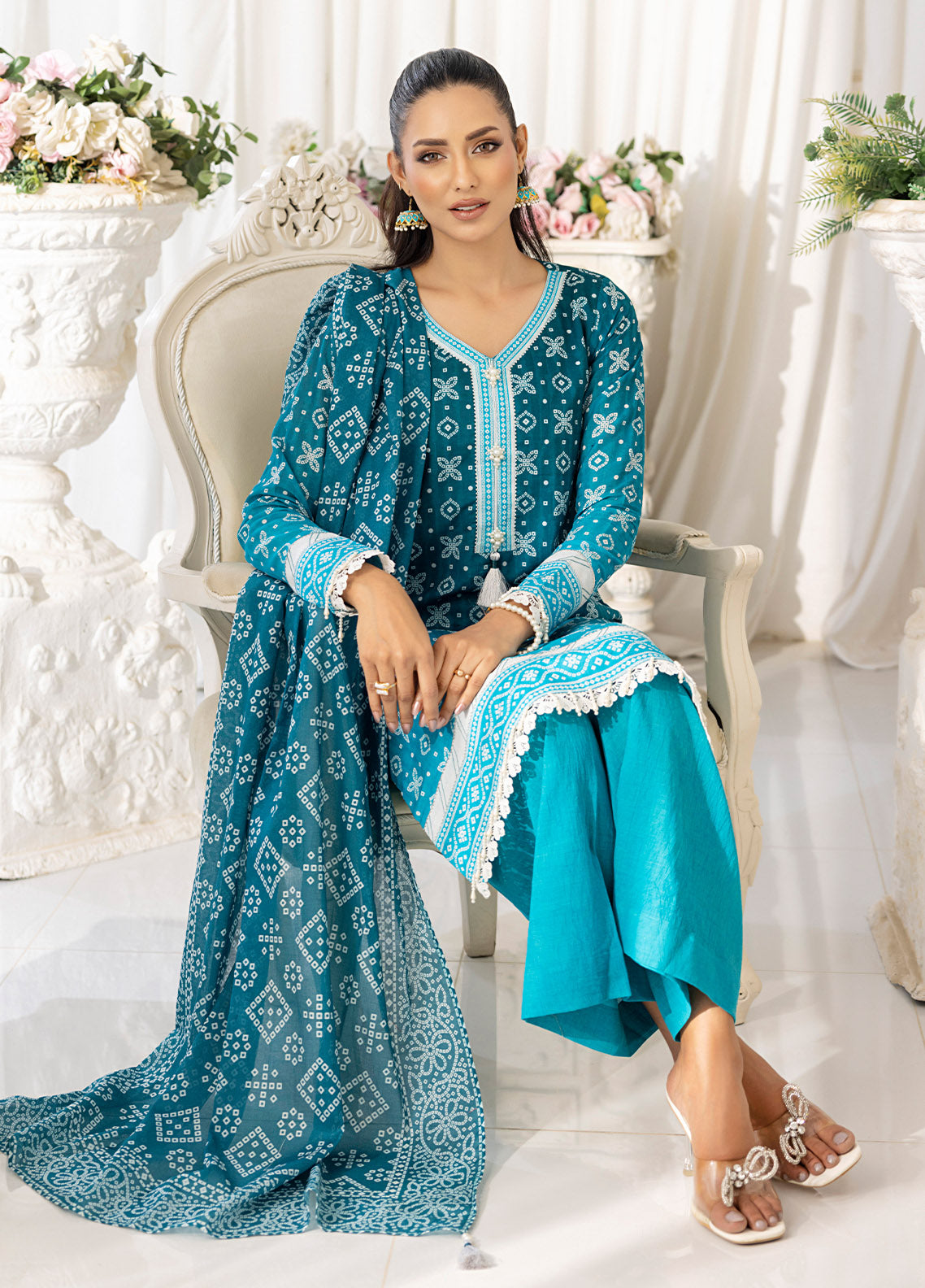 Chunri by Salitex Printed Lawn Suits Unstitched 3 Piece SSW6U3P355UT