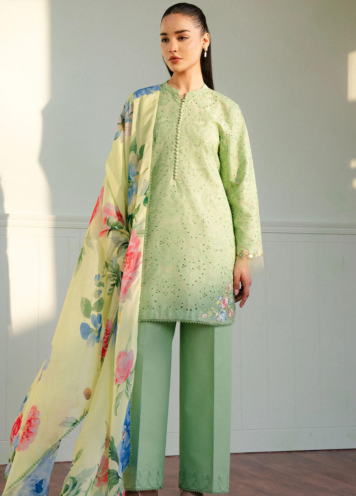 Coco By Zara Shahjahan Embroidered Lawn Suits Unstitched 3 Piece D3B Tina