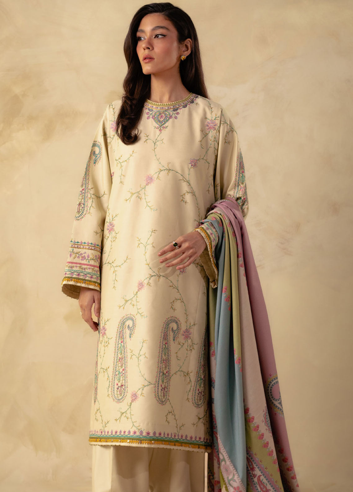 Coco By Zara Shahjahan Winter Unstitched Collection 2023 3A