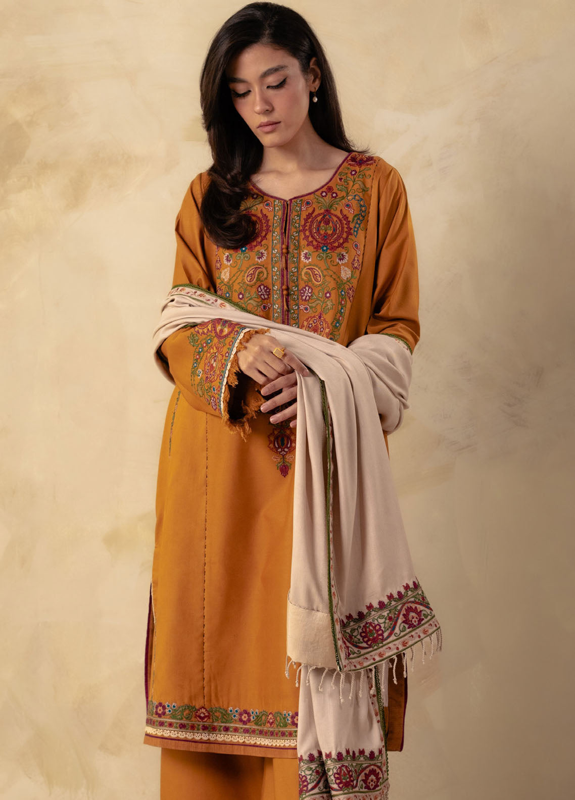 Coco By Zara Shahjahan Winter Unstitched Collection 2023 5A