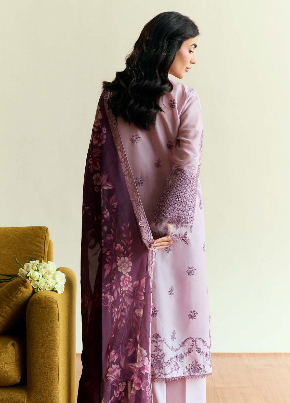 Coco by Zara Shah Jahan Embroidered Lawn Suits Unstitched 3 Piece CZS25EE D-05 Quince