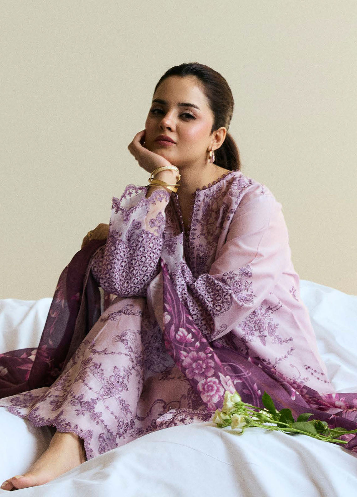 Coco by Zara Shah Jahan Embroidered Lawn Suits Unstitched 3 Piece CZS25EE D-05 Quince
