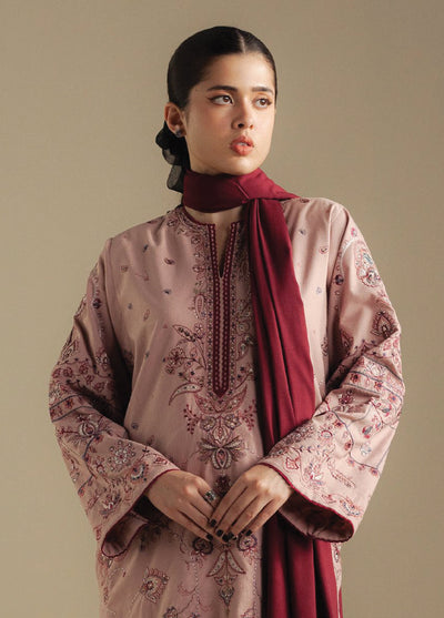 Coco by Zara Shahjahan Unstitched Winter Karandi Embroidered Suits 3 Piece CZS25WU D-06 A Bloom - Winter Collection