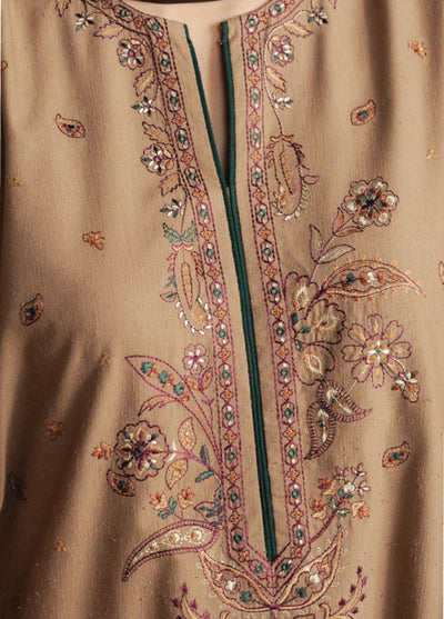 Coco by Zara Shahjahan Unstitched Winter Karandi Embroidered Suits 3 Piece CZS25WU D-06 B Bloom - Winter Collection