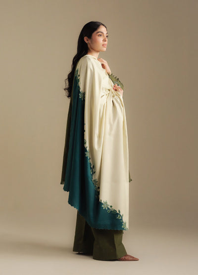 Coco by Zara Shahjahan Unstitched Winter Khaddar Embroidered Suits 3 Piece CZS25WU D-02 A Mist - Winter Collection