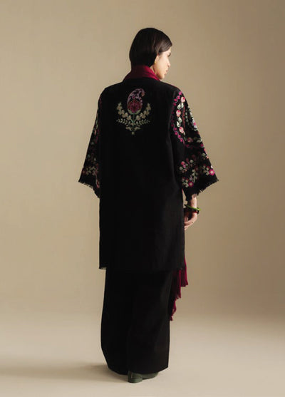 Coco by Zara Shahjahan Unstitched Winter Khaddar Embroidered Suits 3 Piece CZS25WU D-07 B Breeze - Winter Collection