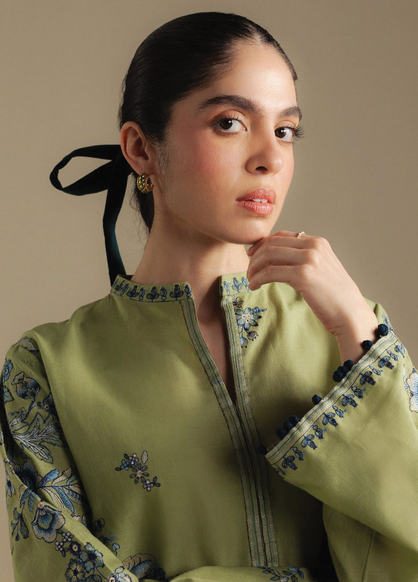 Coco by Zara Shahjahan Unstitched Winter Khaddar Embroidered Suits 3 Piece CZS25WU D-10 B Snowdrop - Winter Collection