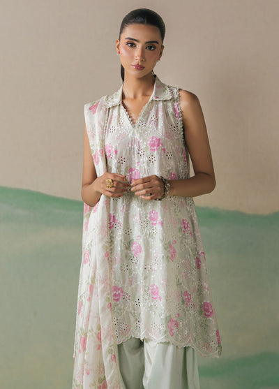 Cross Stitch Embroidered Lawn Suits Unstitched 3 Piece CS25UE D-03 Floret Grace