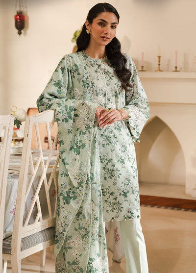 Cross Stitch Eid Lawn Unstitched Collection 2024 D-23 Sage Silt