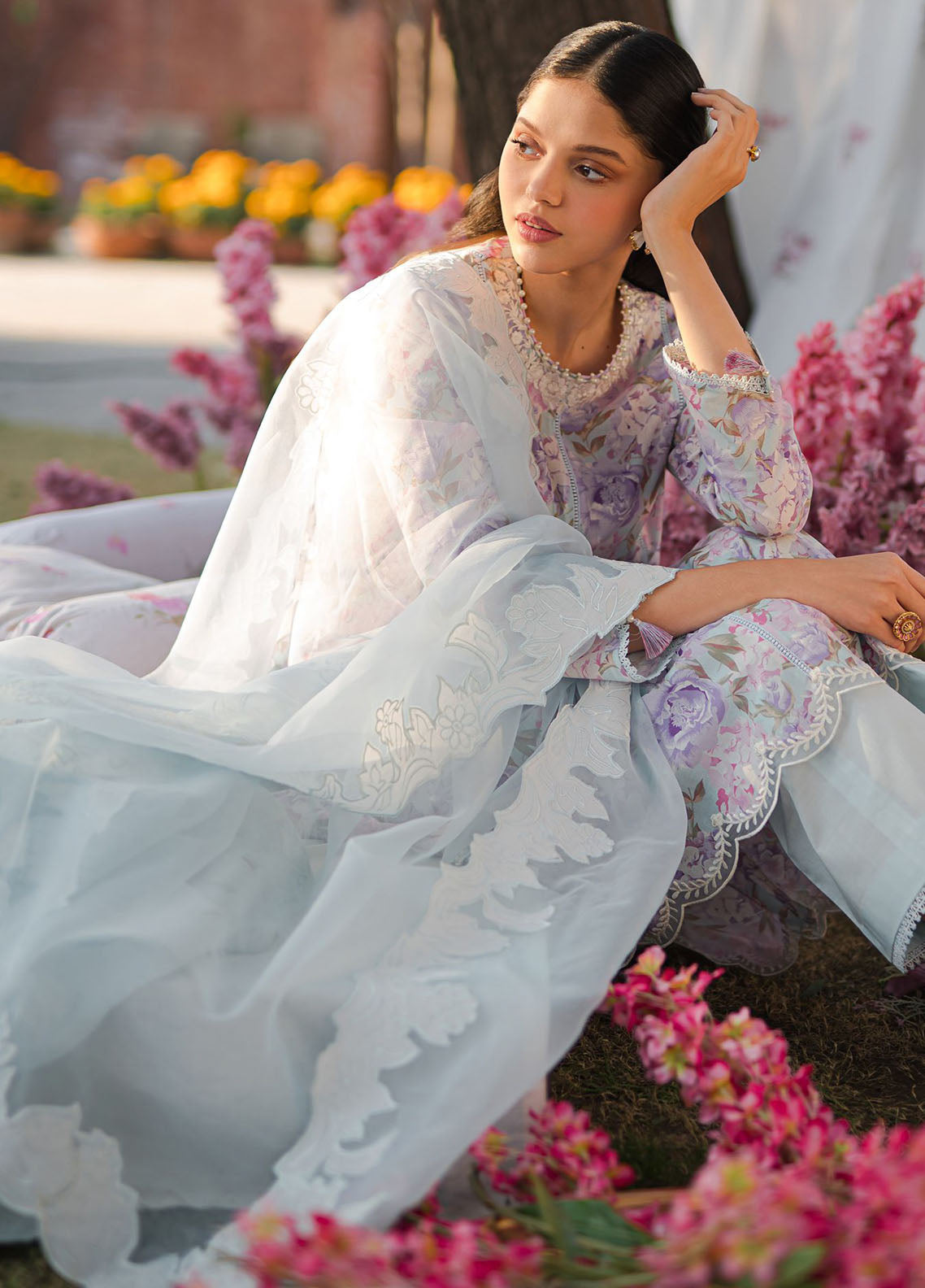 Cross Stitch Eid Lawn Unstitched Collection 2024 D-24 Tender Breeze