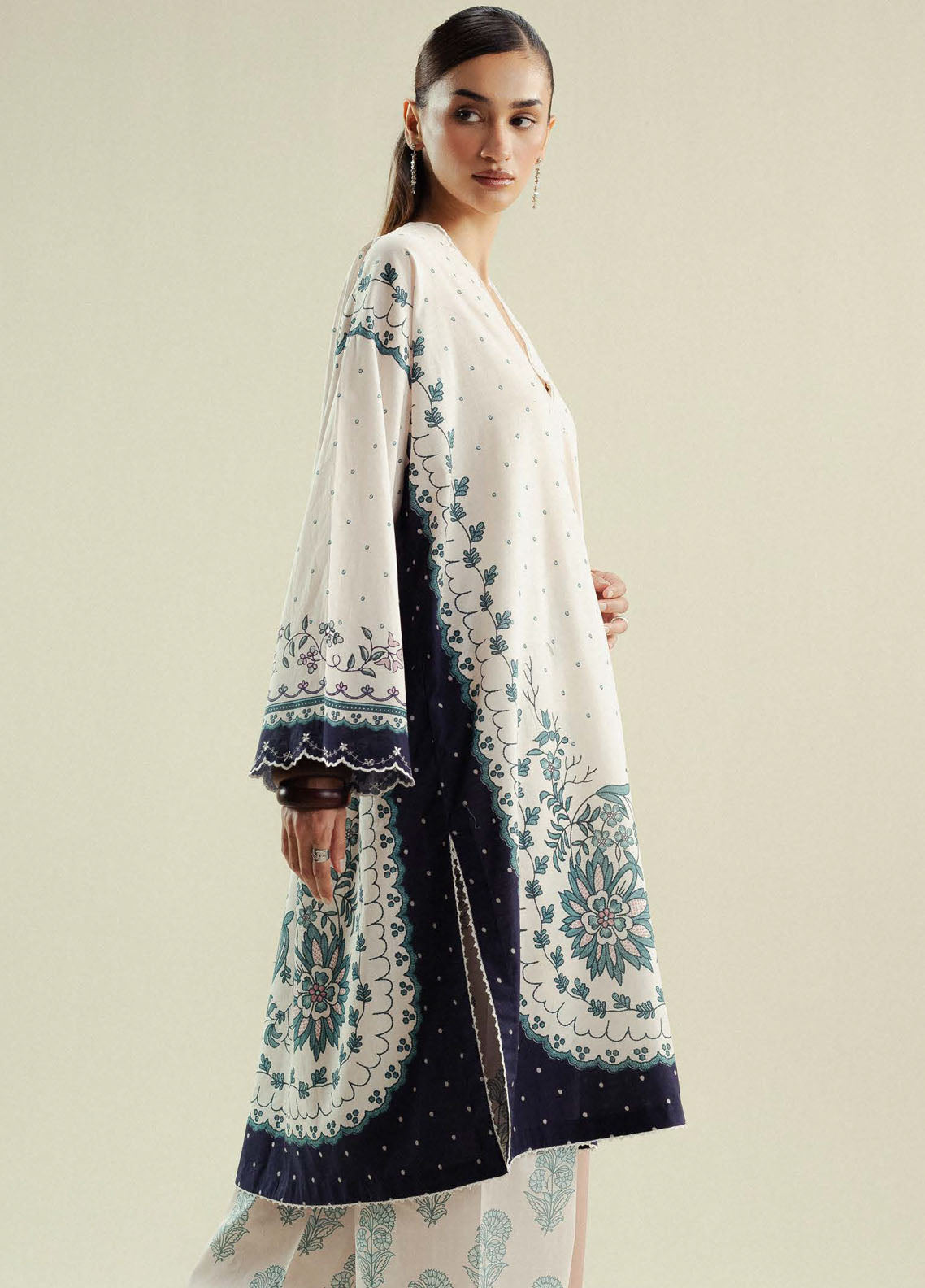 Coco by Zara Shahjahan Printed Slub Cotton Suits Unstitched 3 Piece CZS25PU D-02 B Muse