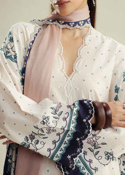 Coco by Zara Shahjahan Printed Slub Cotton Suits Unstitched 3 Piece CZS25PU D-02 B Muse