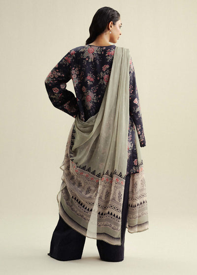 Coco by Zara Shahjahan Printed Slub Cotton Suits Unstitched 3 Piece CZS25PU D-04 A Aster