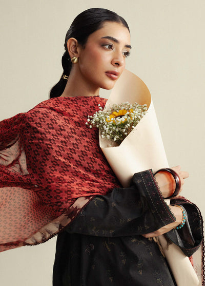 Coco by Zara Shahjahan Printed Slub Cotton Suits Unstitched 3 Piece CZS25PU D-05 A Fable
