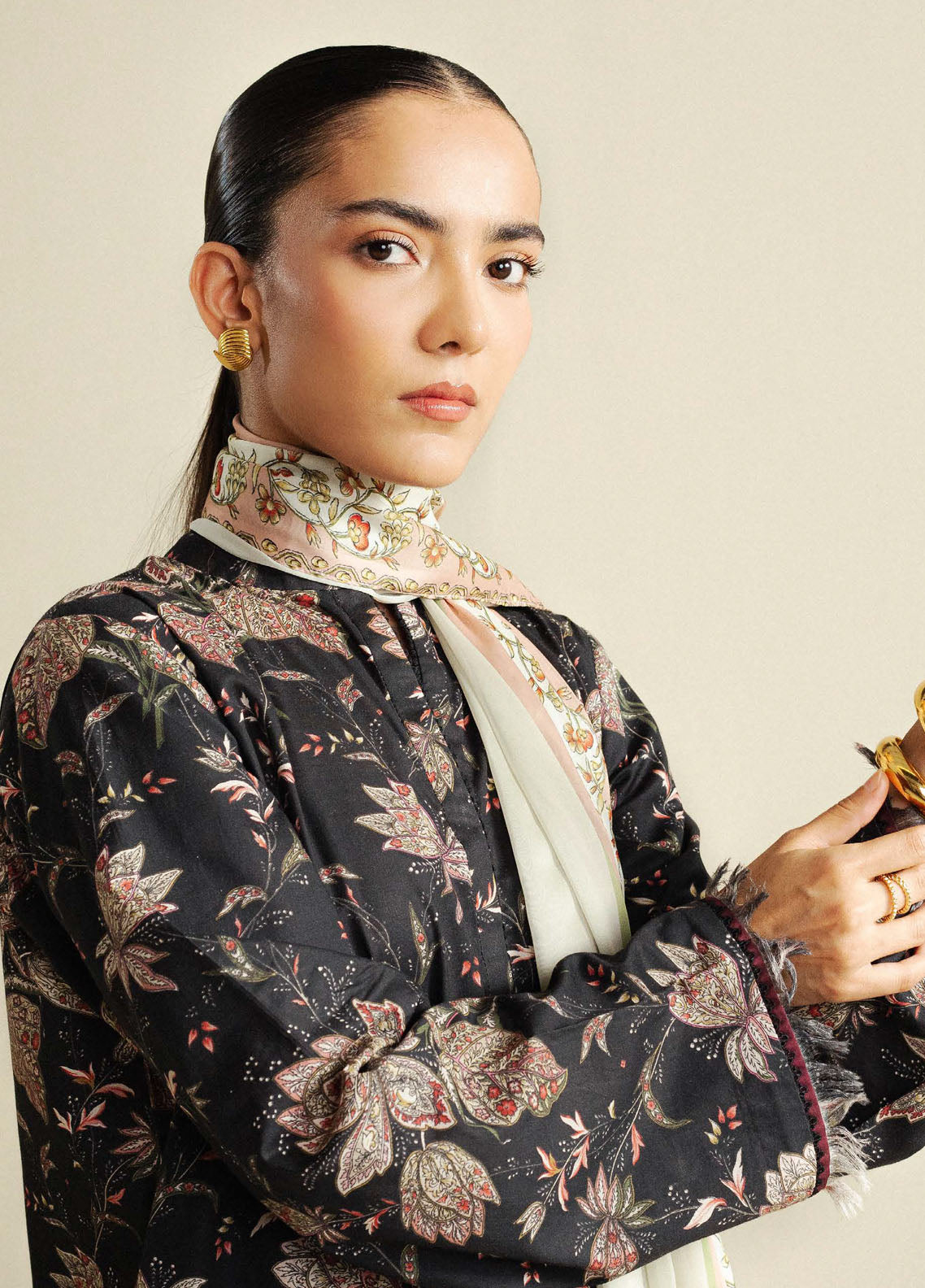 Coco by Zara Shahjahan Printed Cambric Suits Unstitched 3 Piece CZS25PU D-08 B Daisy