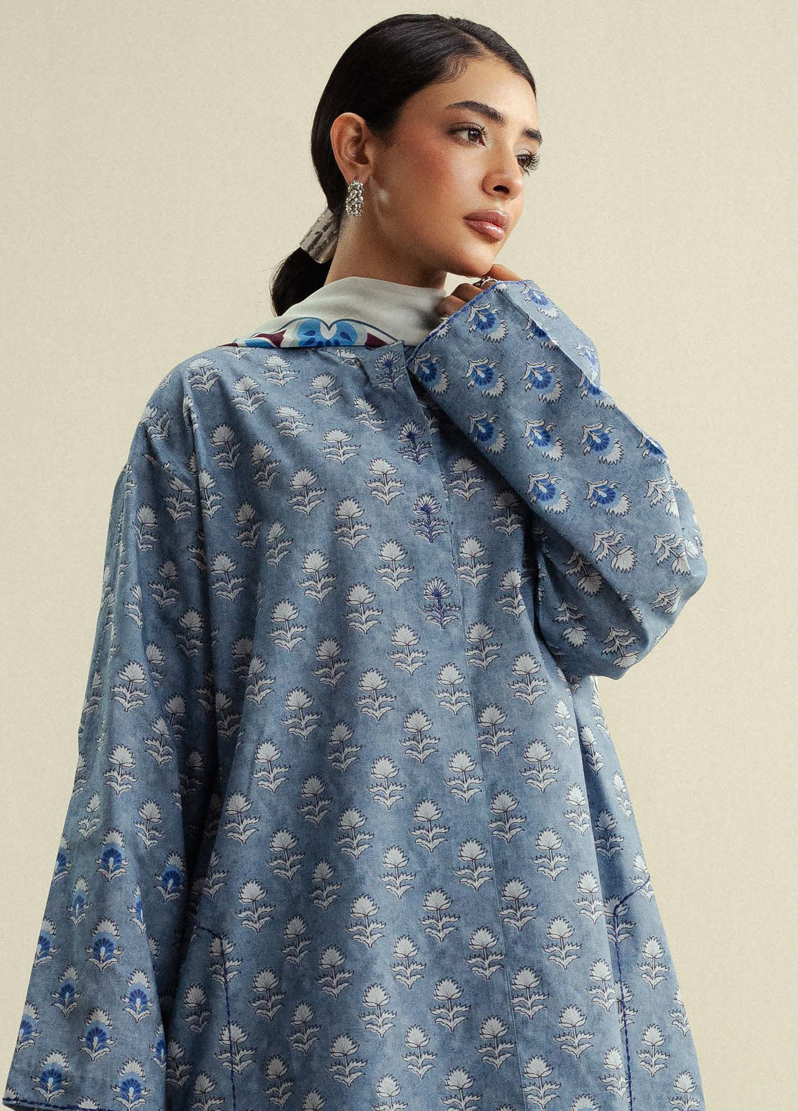 Coco by Zara Shahjahan Printed Cambric Suits Unstitched 3 Piece CZS25PU D-10 B Willow