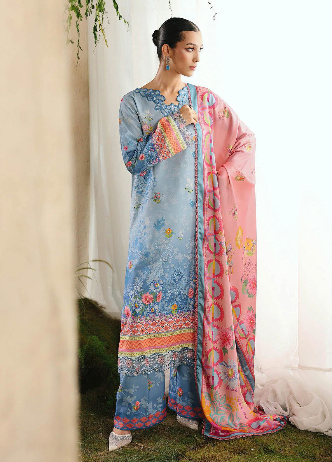 Silah by RajBari Embroidered Raw Silk Suits Unstitched 3 Piece RB25SE D-10 - Festive Collection