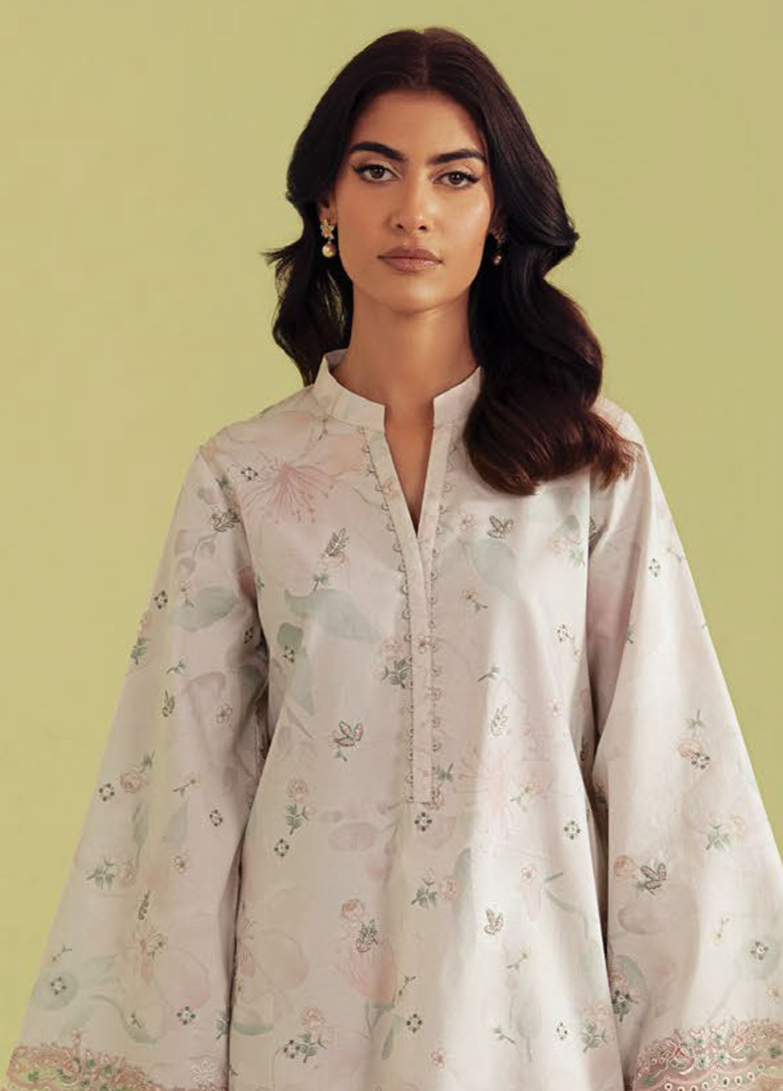 Daffodils by Seran Embroidered Lawn Suits Unstitched 2 Piece SN25DL D-12 Wylie