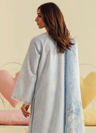 Daffodils by Seran Embroidered Lawn Suits Unstitched 2 Piece SN25DL D-02 Skylar