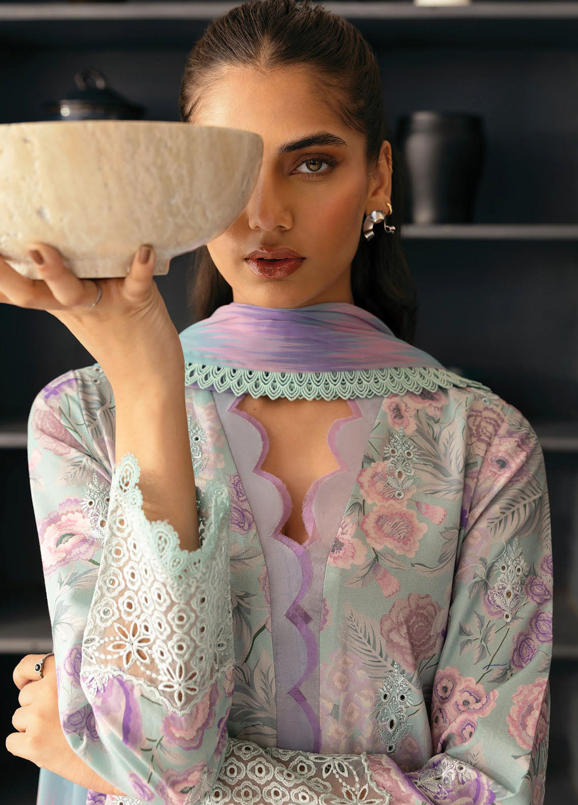 Daybreak by Afrozeh Embroidered Lawn Suits Unstitched 3 Piece AF25DB D-07 Light Drenched