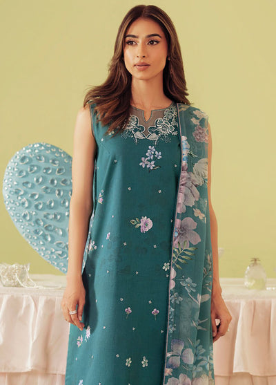 Daffodils by Seran Embroidered Lawn Suits Unstitched 2 Piece SN25DL D-06 Kyma